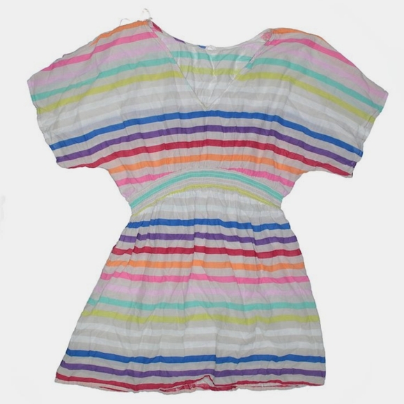 Xhilaration Striped Swimsuit Cover Up Dress Size M - Picture 3 of 11